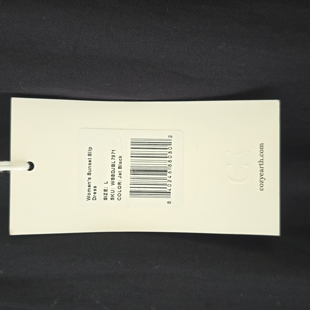 Cozy Earth Women's Sunset Slip Dress Blac Color Size L - Picture 4 of 7